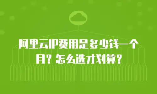 阿里云IP费用是多少钱一个月？怎么选才划算？