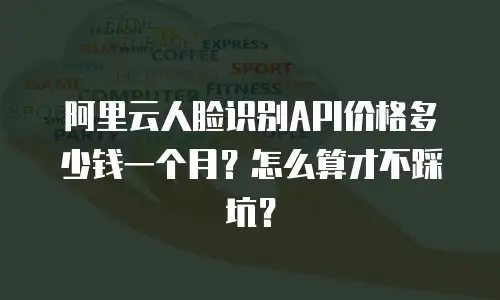 阿里云人脸识别API价格多少钱一个月？怎么算才不踩坑？