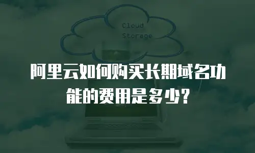 阿里云如何购买长期域名功能的费用是多少？