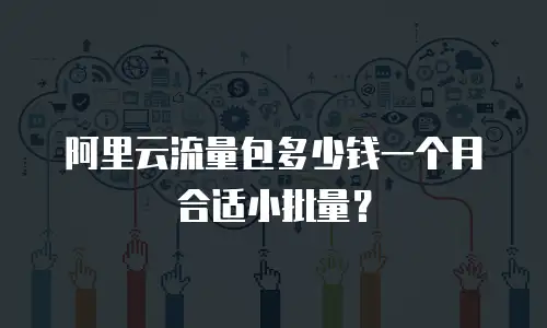 阿里云流量包多少钱一个月合适小批量？