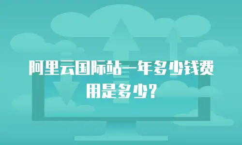 阿里云国际站一年多少钱费用是多少？