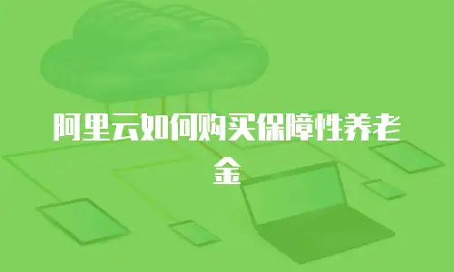 阿里云如何购买保障性养老金