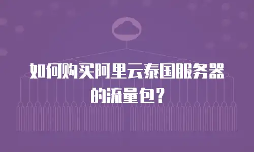 如何购买阿里云泰国服务器的流量包？