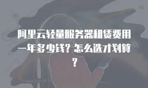 阿里云轻量服务器租赁费用一年多少钱？怎么选才划算？