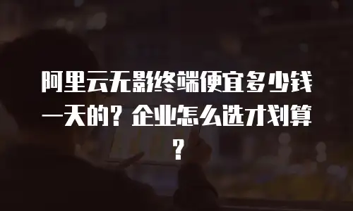 阿里云无影终端便宜多少钱一天的？企业怎么选才划算？