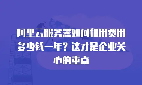 阿里云服务器如何租用费用多少钱一年？这才是企业关心的重点