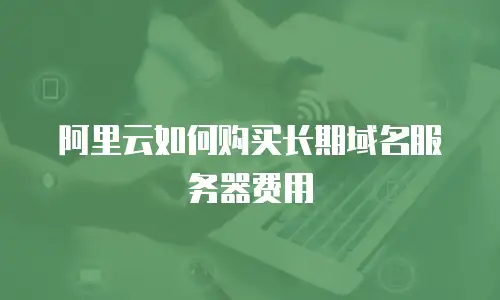 阿里云如何购买长期域名服务器费用