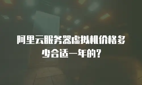 阿里云服务器虚拟机价格多少合适一年的？