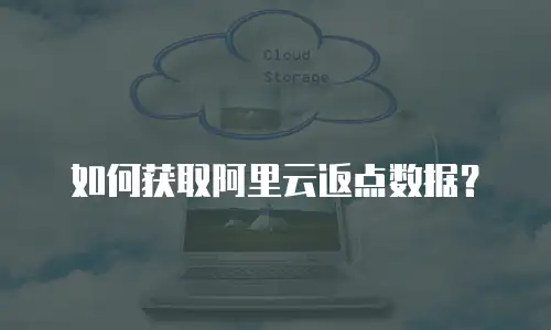 如何获取阿里云返点数据？