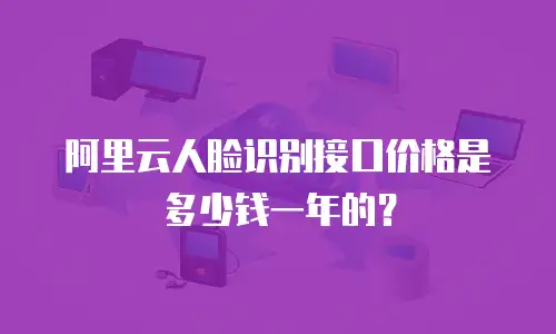 阿里云人脸识别接口价格是多少钱一年的？