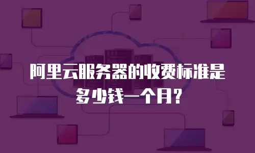 阿里云服务器的收费标准是多少钱一个月？