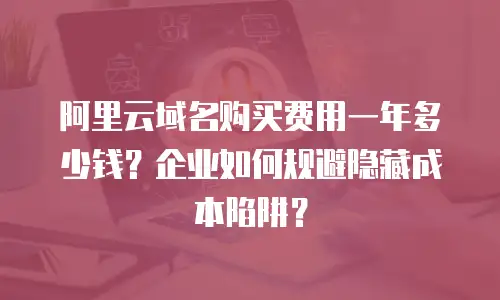 阿里云域名购买费用一年多少钱？企业如何规避隐藏成本陷阱？