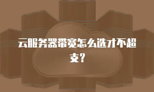 云服务器带宽怎么选才不超支？