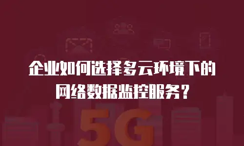 企业如何选择多云环境下的网络数据监控服务？