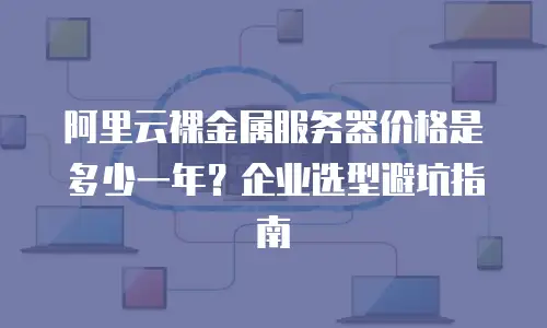 阿里云裸金属服务器价格是多少一年？企业选型避坑指南