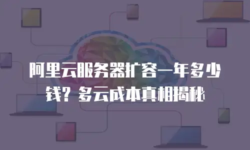 阿里云服务器扩容一年多少钱？多云成本真相揭秘
