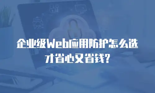 企业级Web应用防护怎么选才省心又省钱？