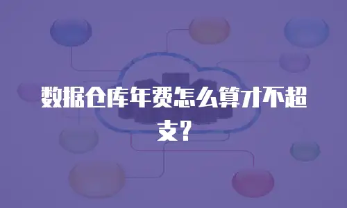 数据仓库年费怎么算才不超支？