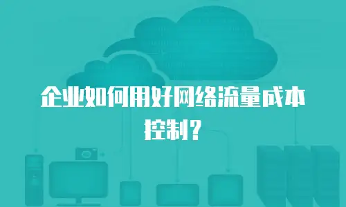 企业如何用好网络流量成本控制？