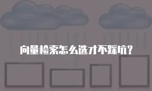 向量检索怎么选才不踩坑？