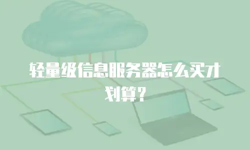 轻量级信息服务器怎么买才划算？
