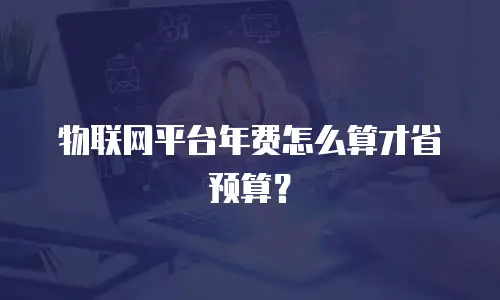 物联网平台年费怎么算才省预算？