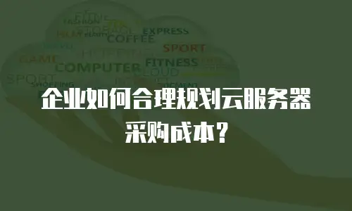 企业如何合理规划云服务器采购成本？