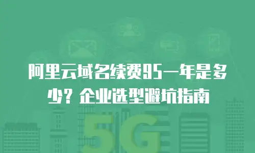 阿里云域名续费95一年是多少？企业选型避坑指南