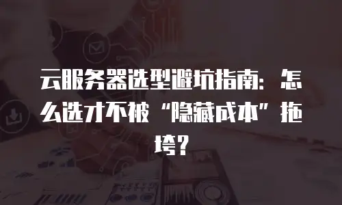 云服务器选型避坑指南：怎么选才不被&ldquo;隐藏成本&rdquo;拖垮？