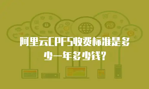 阿里云CPFS收费标准是多少一年多少钱？