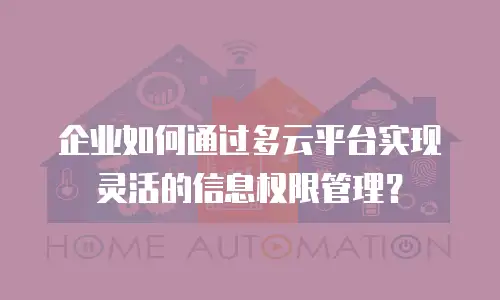 企业如何通过多云平台实现灵活的信息权限管理？