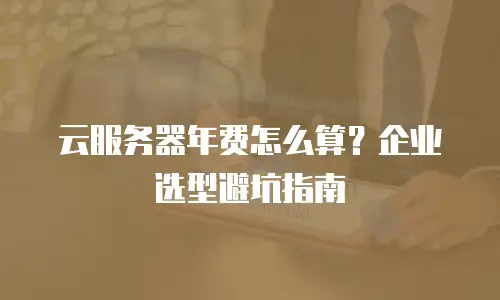 云服务器年费怎么算？企业选型避坑指南