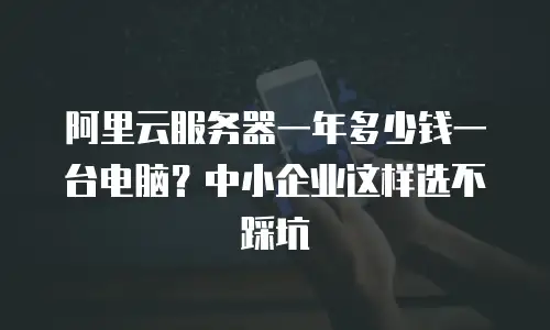阿里云服务器一年多少钱一台电脑？中小企业这样选不踩坑