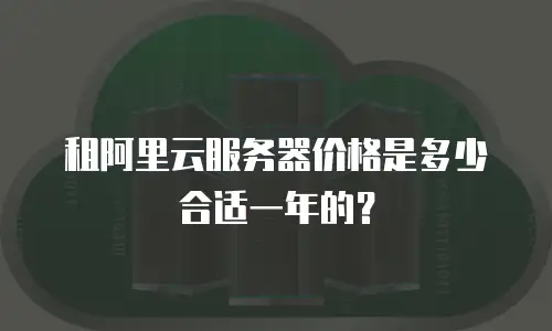 租阿里云服务器价格是多少合适一年的？