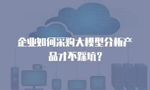 企业如何采购大模型分析产品才不踩坑？