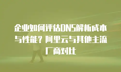 企业如何评估DNS解析成本与性能？阿里云与其他主流厂商对比