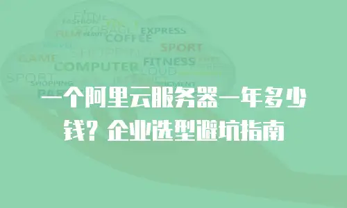 一个阿里云服务器一年多少钱？企业选型避坑指南