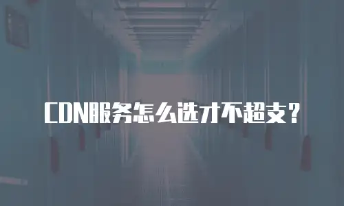 CDN服务怎么选才不超支？