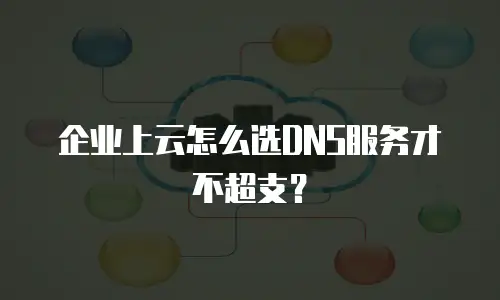 企业上云怎么选DNS服务才不超支？