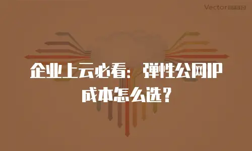 企业上云必看：弹性公网IP成本怎么选？
