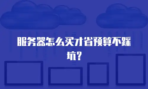 服务器怎么买才省预算不踩坑？