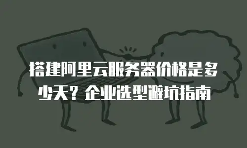搭建阿里云服务器价格是多少天？企业选型避坑指南