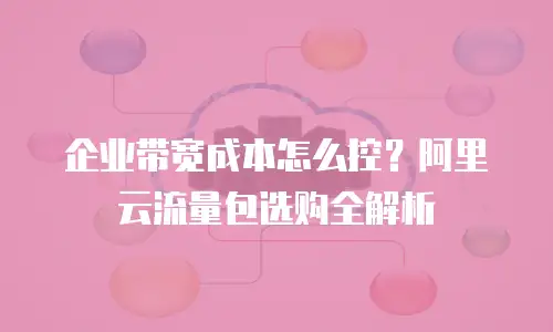 企业带宽成本怎么控？阿里云流量包选购全解析