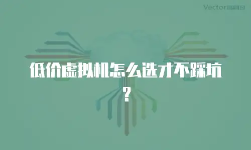 低价虚拟机怎么选才不踩坑？