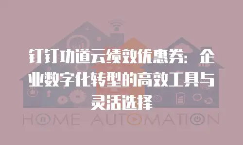 钉钉功道云绩效优惠券：企业数字化转型的高效工具与灵活选择