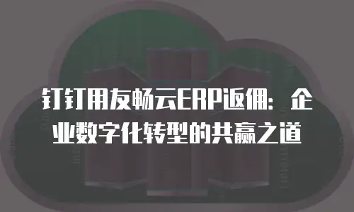 钉钉用友畅云ERP返佣：企业数字化转型的共赢之道