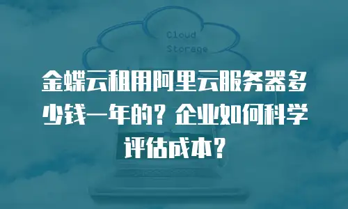 金蝶云租用阿里云服务器多少钱一年的？企业如何科学评估成本？
