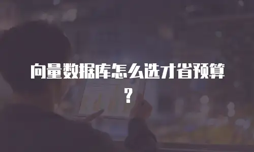向量数据库怎么选才省预算？