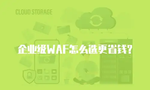 企业级WAF怎么选更省钱？