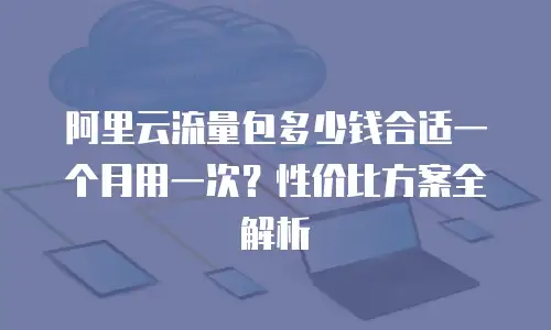 阿里云流量包多少钱合适一个月用一次？性价比方案全解析